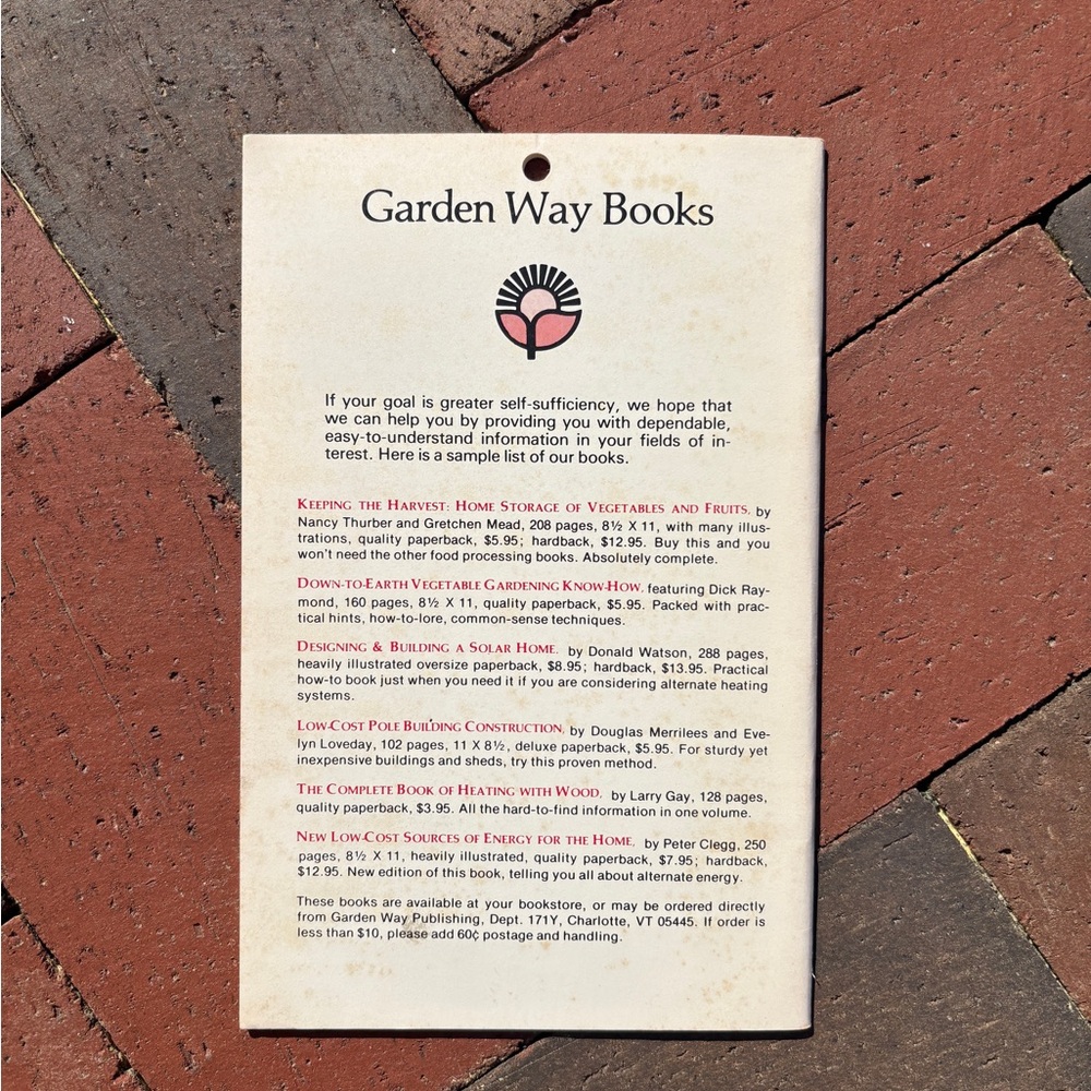 1978 Building & Using Your Root Cellar Garden Way DIY - Picture 6 of 6